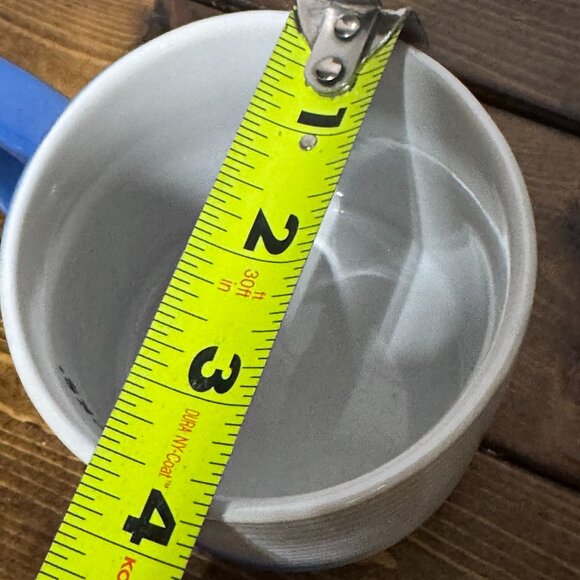 STARBUCKS 2022 Blue White Textured Twist Diagonal Ombre‎ Ceramic Mug NWT - Picture 8 of 9